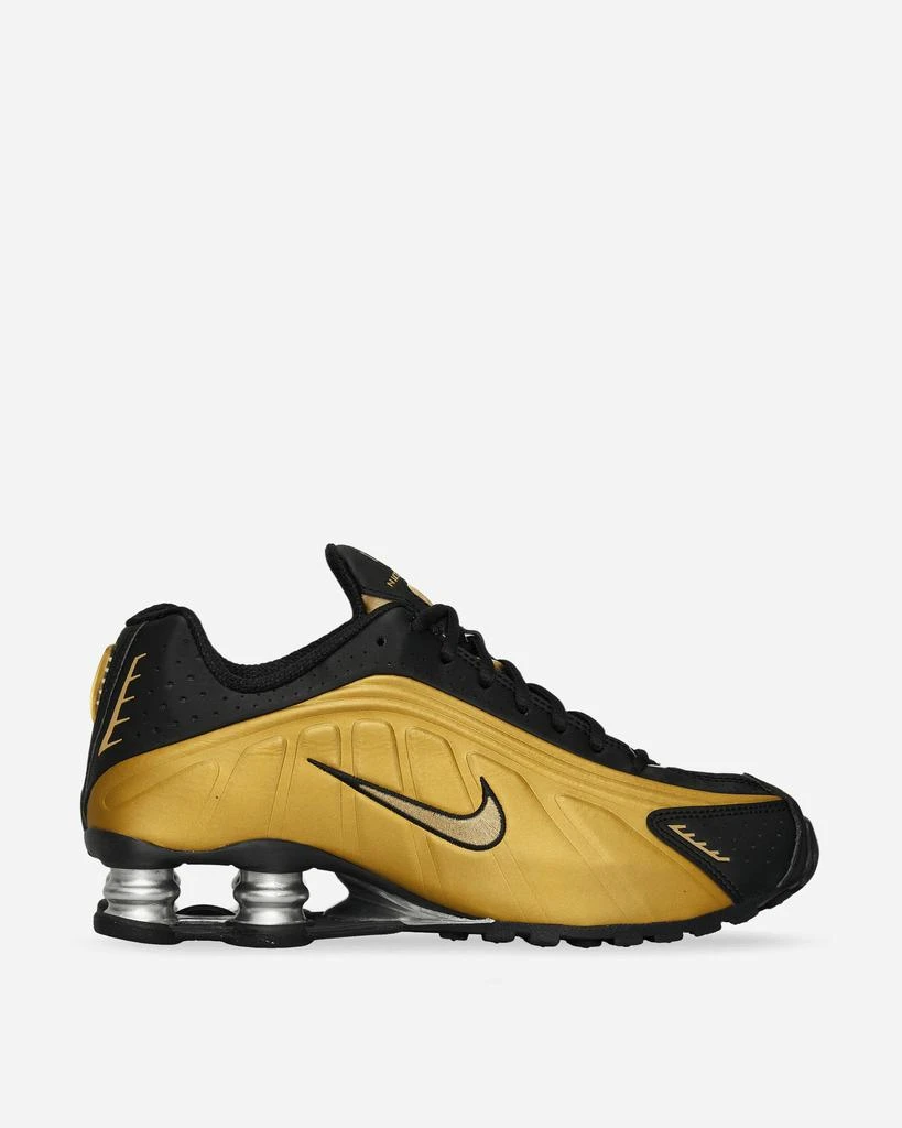 NIKE Women's Shox R4 Sneakers Black / Metallic Gold 2