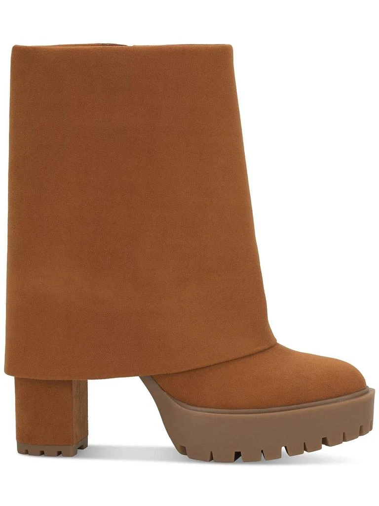 INC International Acelina Womens Faux Suede Cuffed Booties 1