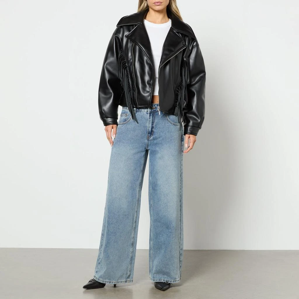 House Of Sunny House of Sunny Athena Faux Leather Biker Jacket 3