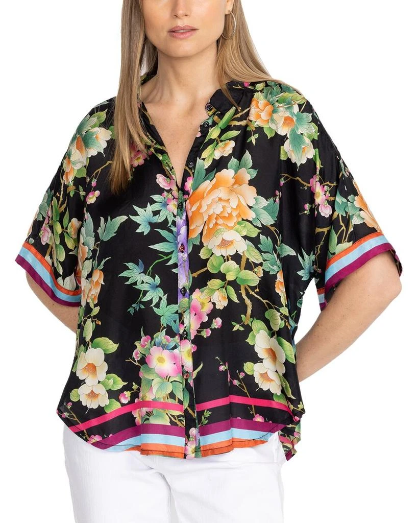 Johnny Was Johhny Was Petalunah Silk Blouse 1