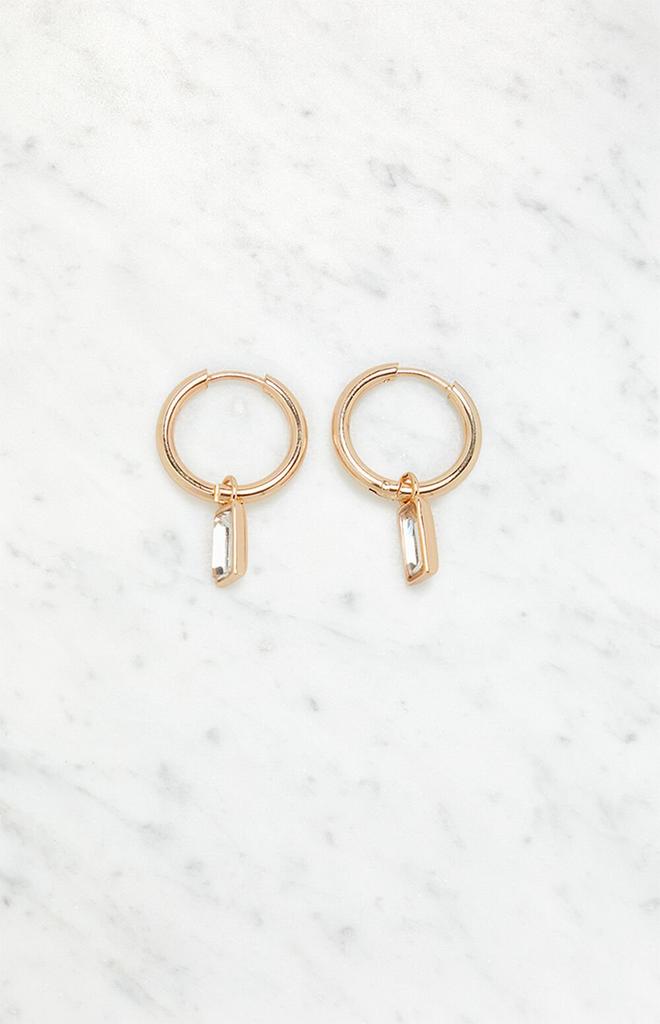 LA Hearts Charm Hoop Earrings