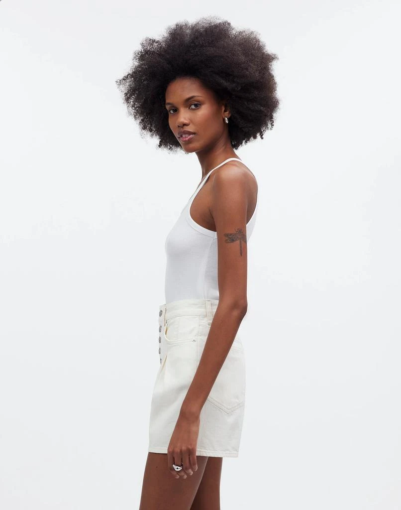 Madewell The 
90s Mid-Length Jean Short in Vintage Canvas: Button Front Edition 3