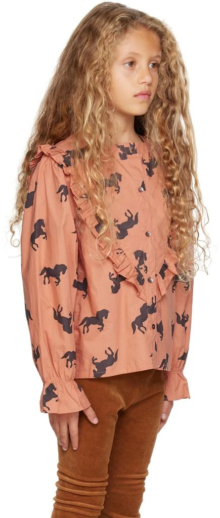 maed for mini Kids Pink Happy Horse Shirt 2