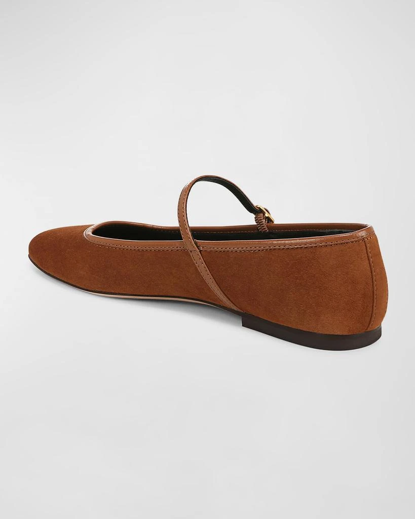 VERONICA BEARD Ellie Suede Mary Jane Ballerina Flats 3