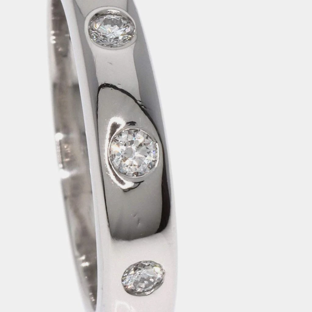 Van Cleef & Arpels Van Cleef & Arpels Platinum and Diamond Tendrement Etoile Band Ring EU 49 8