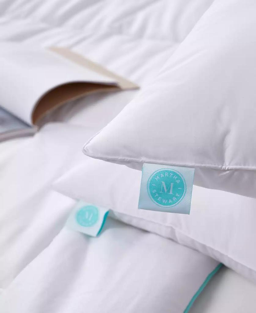 Martha Stewart White Feather & Down Medium/Firm Lyocell-Around 2-Pack Pillows, Standard/Queen