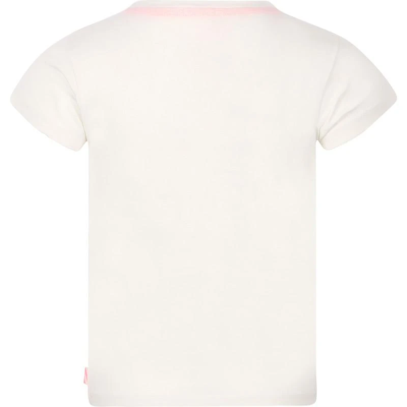 Billieblush Glossy butterfly applique t shirt in white 2