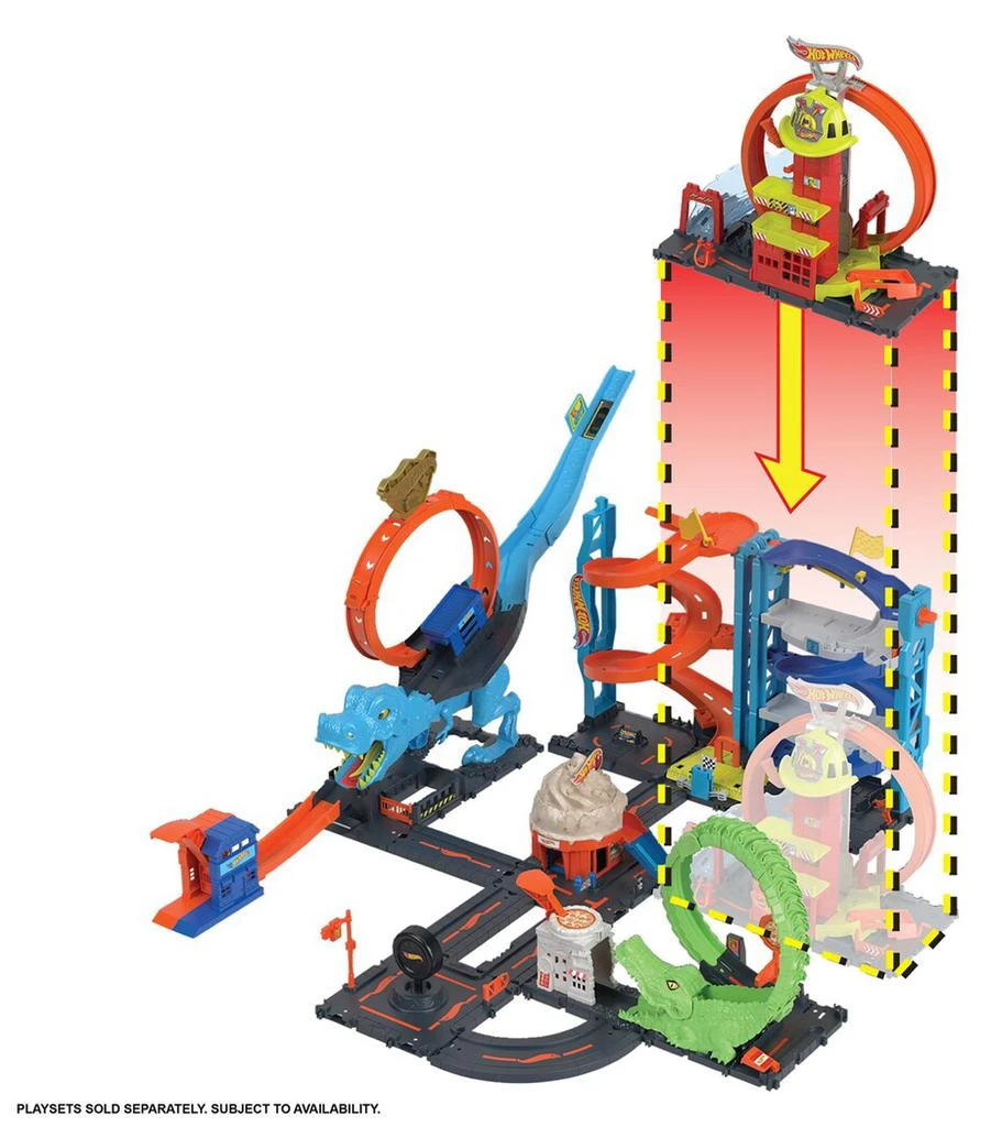 Hot Wheels City Super Loop Fire Station Playset 3
