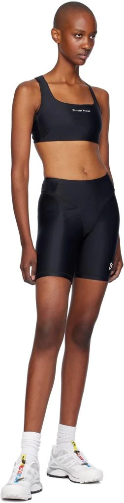 District Vision Black Twin Layer Medium Support Sport Bra 4