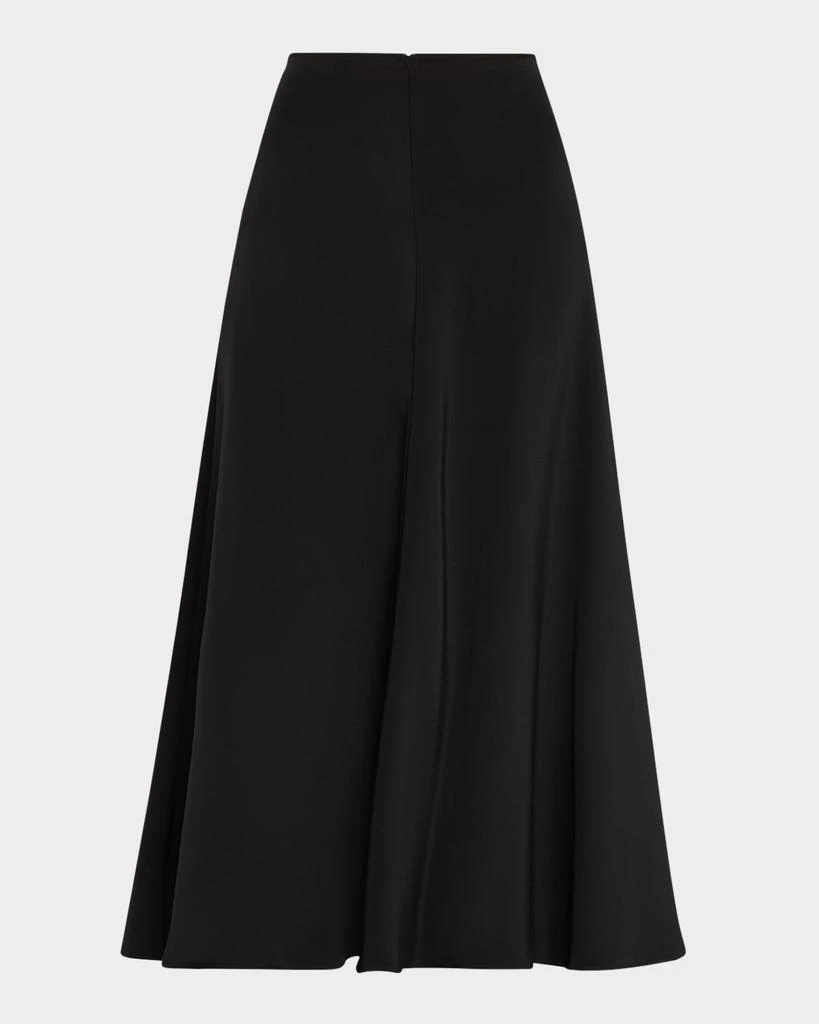 Brandon Maxwell Millie Full Flared Silk Skirt 1