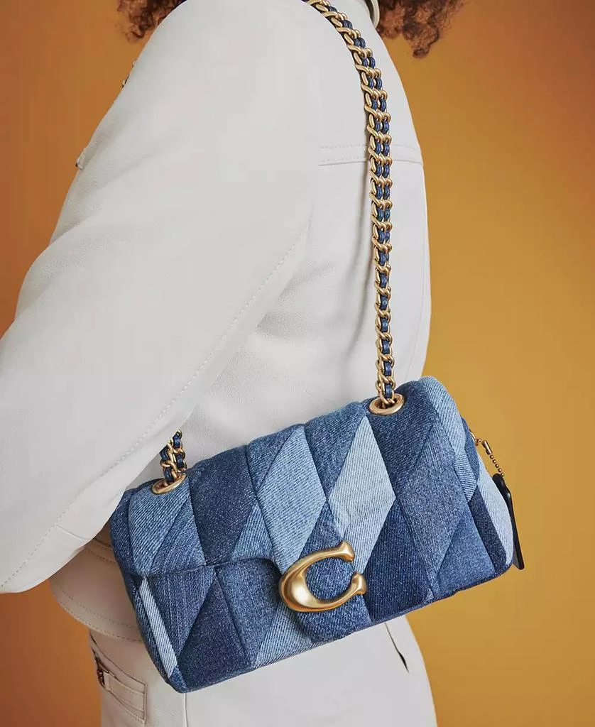 Coach Tabby Mini Denim Shoulder Bag 20 with Patchwork Quilting 2