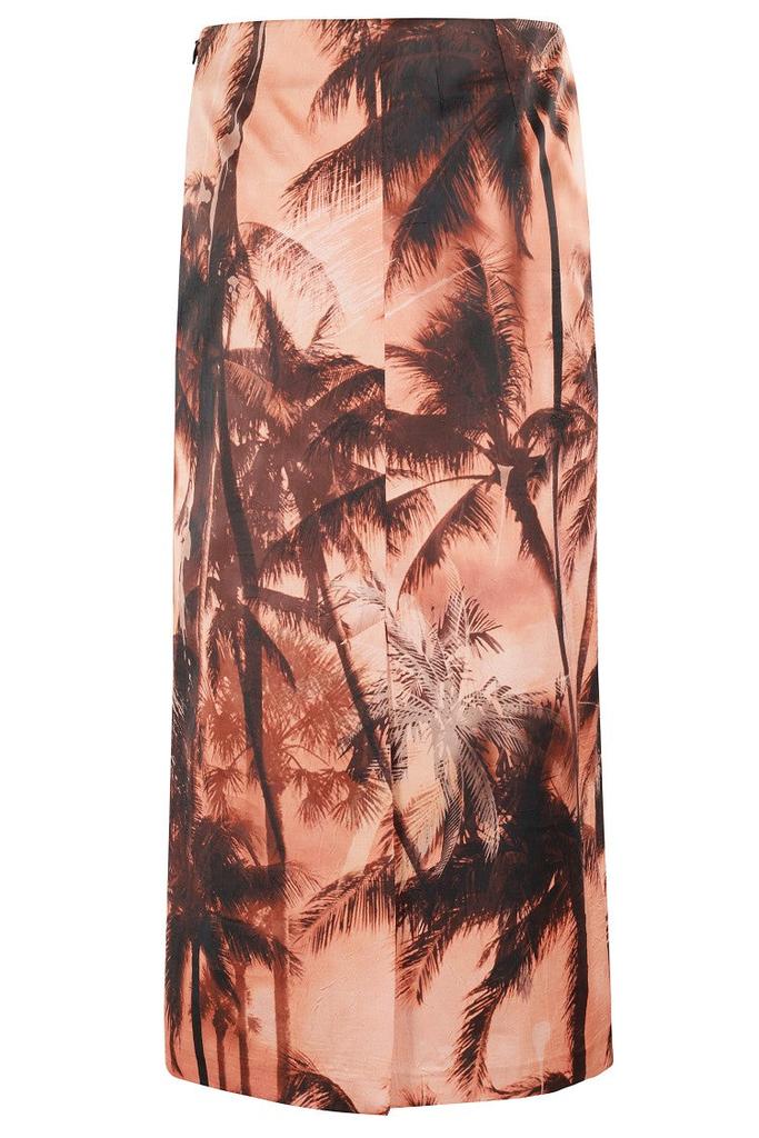 ERIKA CAVALLINI Multicolor Tropical Print Skirt