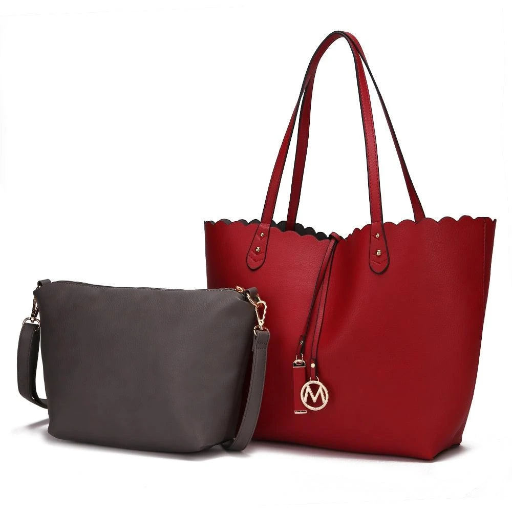 MKF Collection By Mia K. Amahia Vegan Leather Women’s Reversible Shopper Tote Bag with Crossbody Pouch by Mia K 8