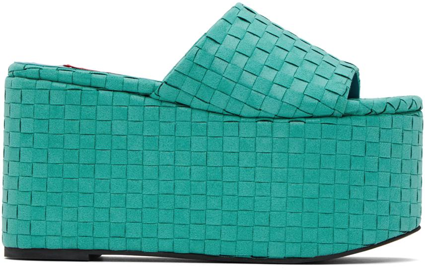 Simon Miller Blue Blackout Platform Sandals