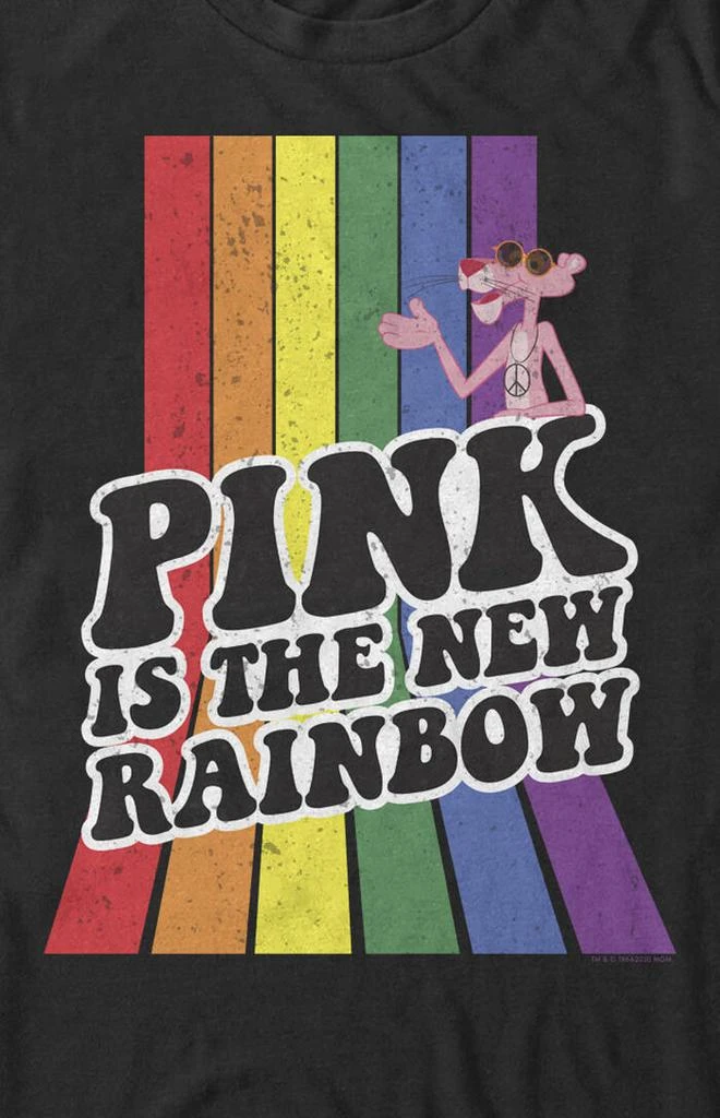FIFTH SUN Pink Panther Rainbow T-Shirt 2