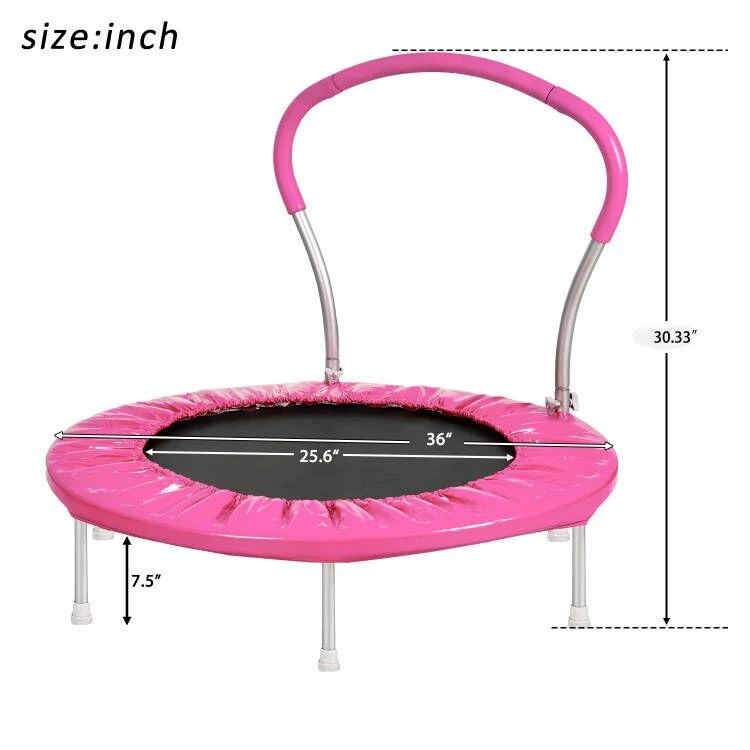 Streamdale Furniture Streamdale 36" TRAMPOLINE WITH HANDLE(PI)-METAL 5
