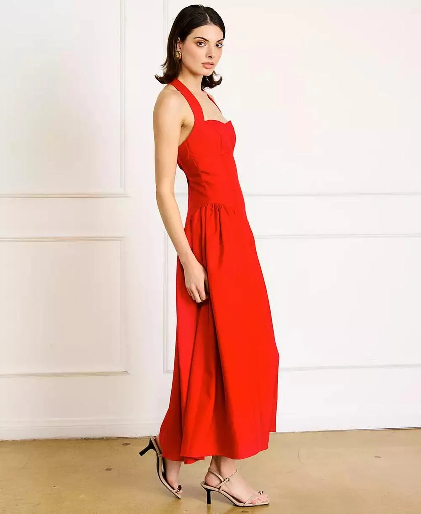 Line & Dot Women's Greta Halter Sleeveless Maxi Dress 4