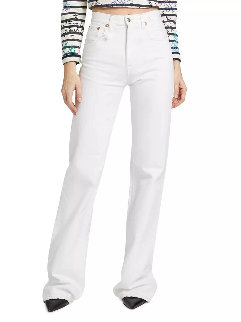 R13 Jane Lace-Up High-Rise Flared Jeans 3