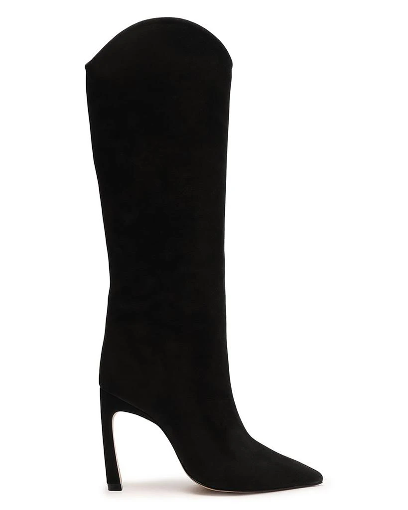 Schutz Women's Maryana Sculpt Pointed Toe High Heel Boots 2