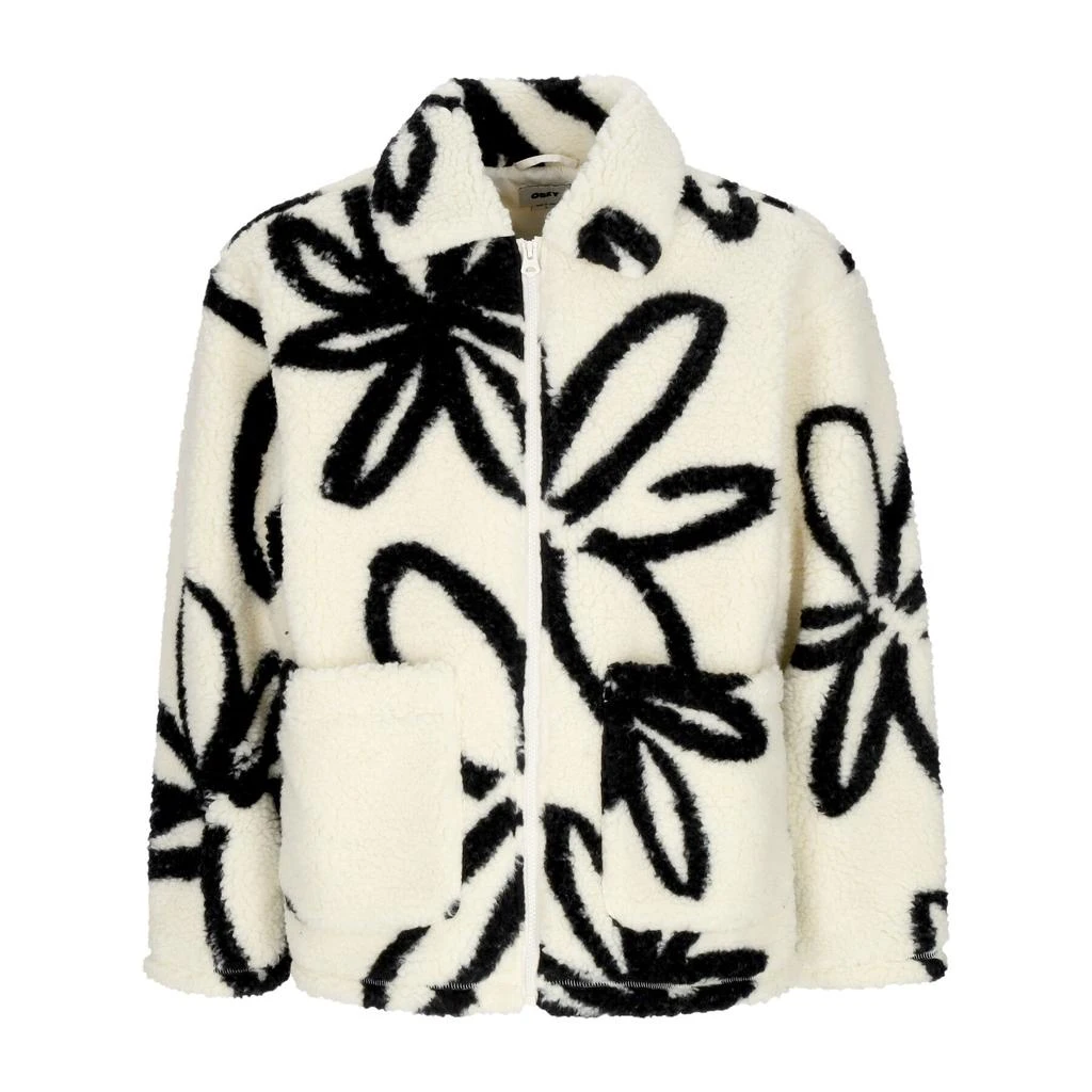 Obey Men's Portions Sherpa Jacket Unbleached Multi 1