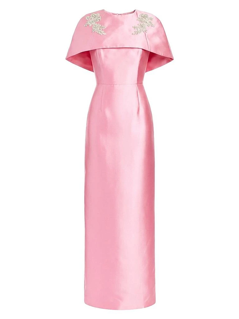 Mestiza New York Eve Convertible-Cape Column Gown