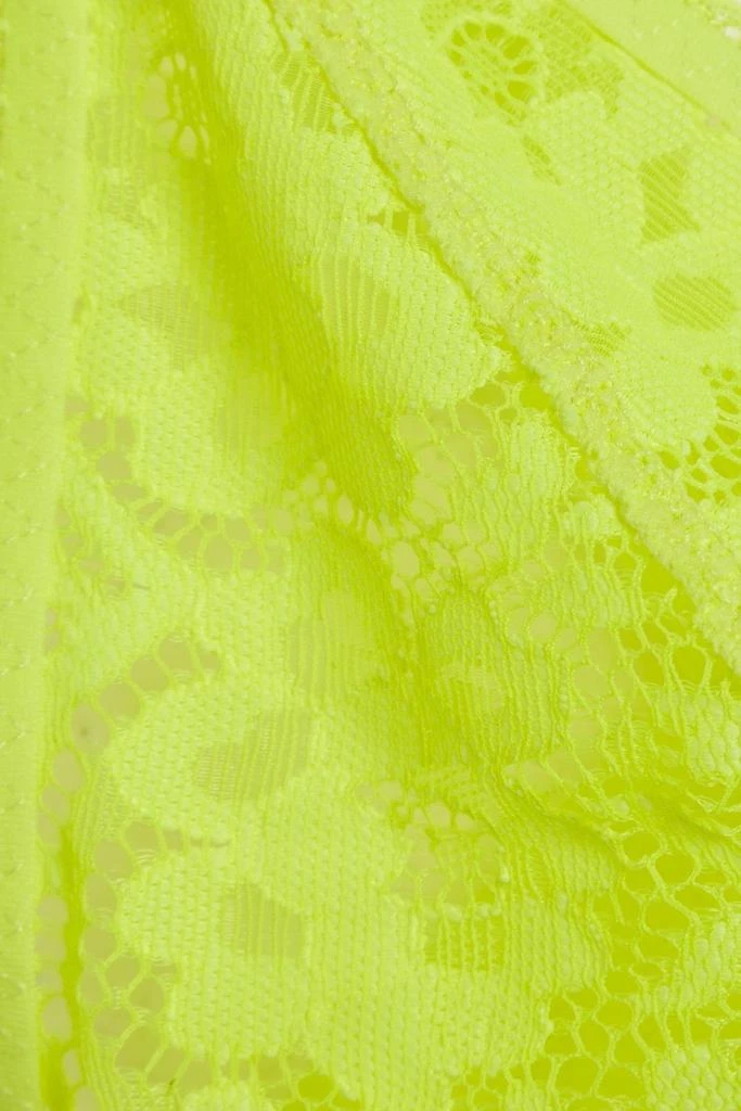 Stella McCartney Neon stretch-lace triangle bra 4