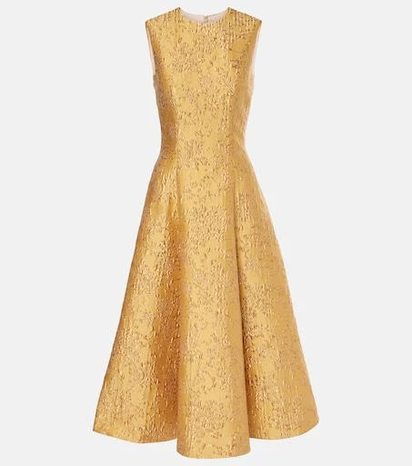 Emilia Wickstead Mara floral embossed jacquard midi dress - Dresses &  Skirts - Free Shipping - BeyondStyle
