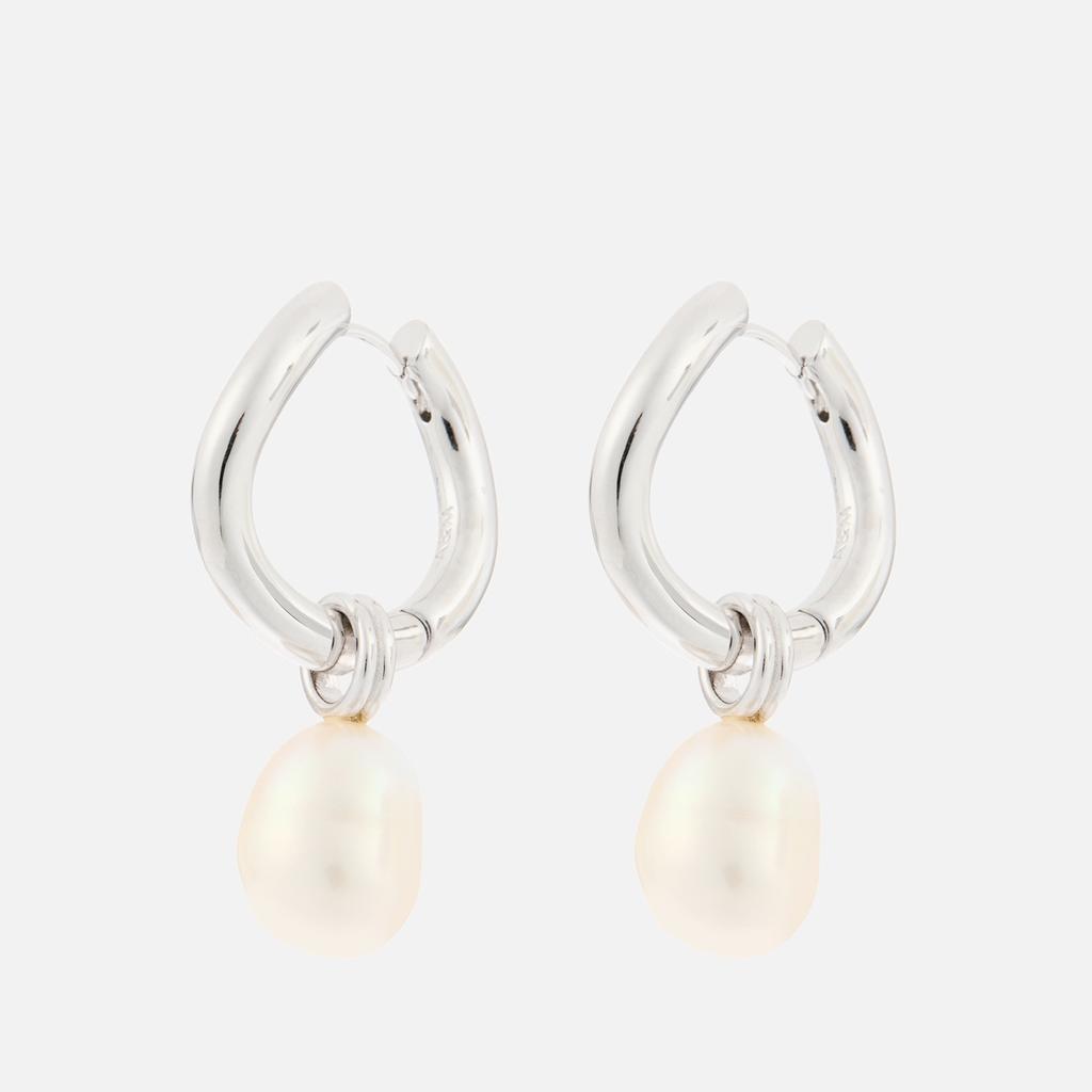 ASTRID & MIYU Astrid & Miyu Serenity Sterling Silver Hoop Earrings