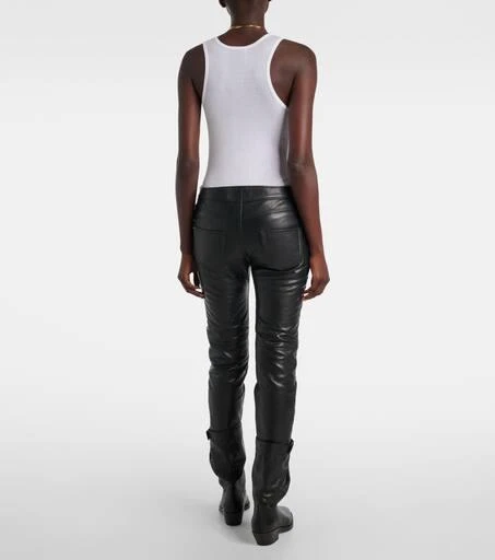 Isabel Marant Cyerra low-rise leather pants 3