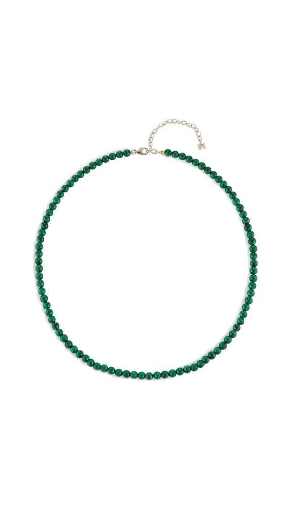 MATEO Malachite Beaded Necklace - 4mm Beads 4