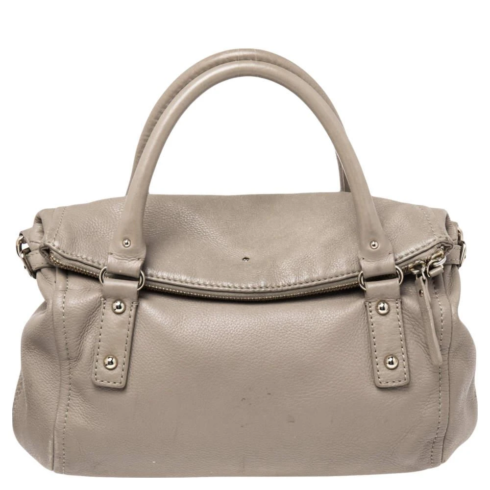 Kate Spade Kate Spade Beige Leather Cobble Hill Leslie Satchel 1