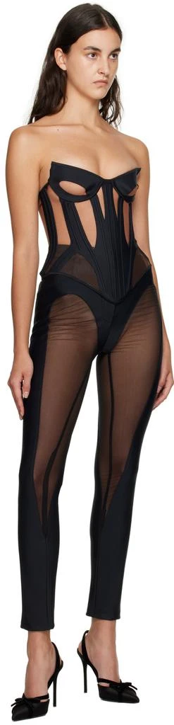 Mugler Black Cutout Leggings 4