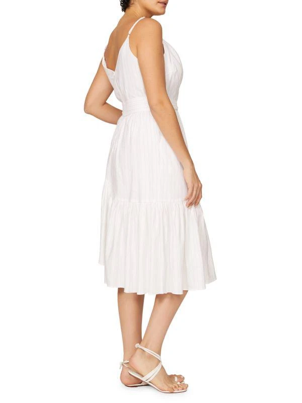 MARISSA WEBB Striped Asymmetric Midi Dress 3