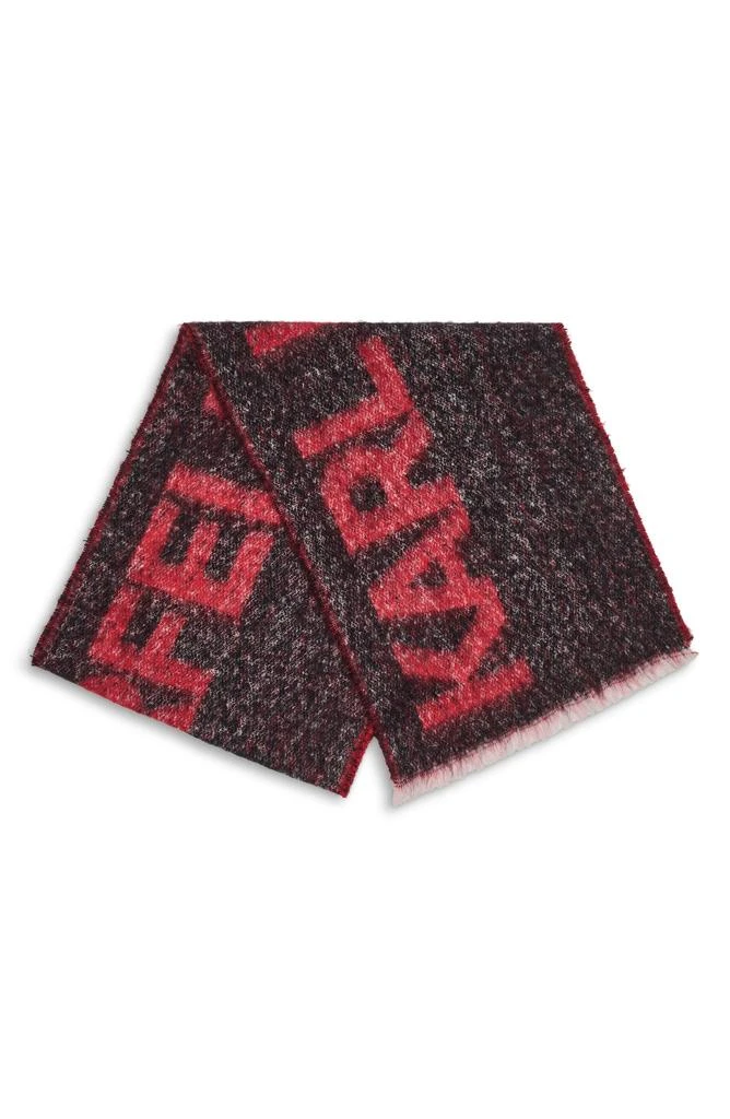 Karl Lagerfeld Paris Logo Fluffy Blanket Scarf 2