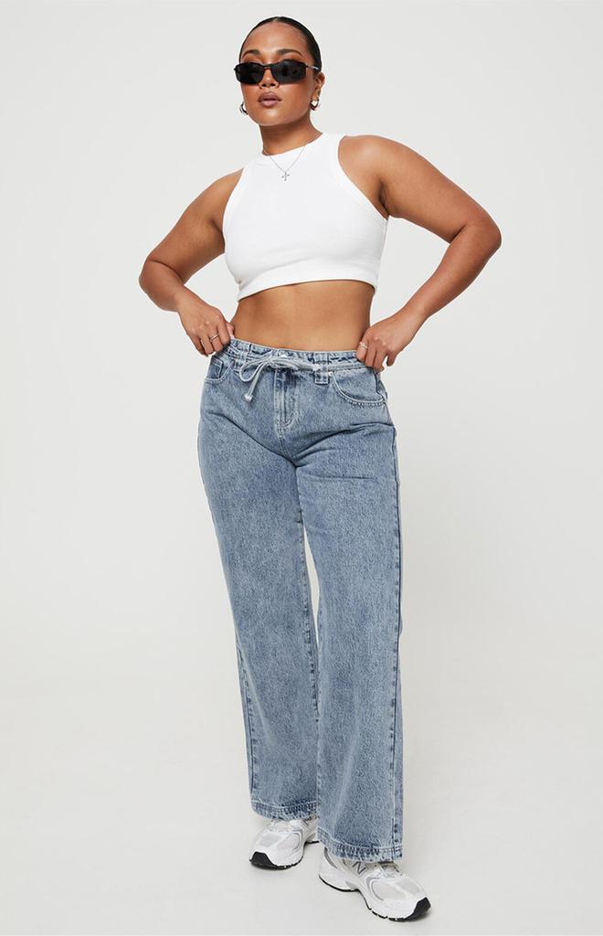 Princess Polly Pemberton Mid Rise Wide Leg Jeans