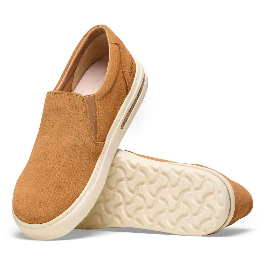 Birkenstock Women's Oswego Suede Slip On In Cork Brown 4