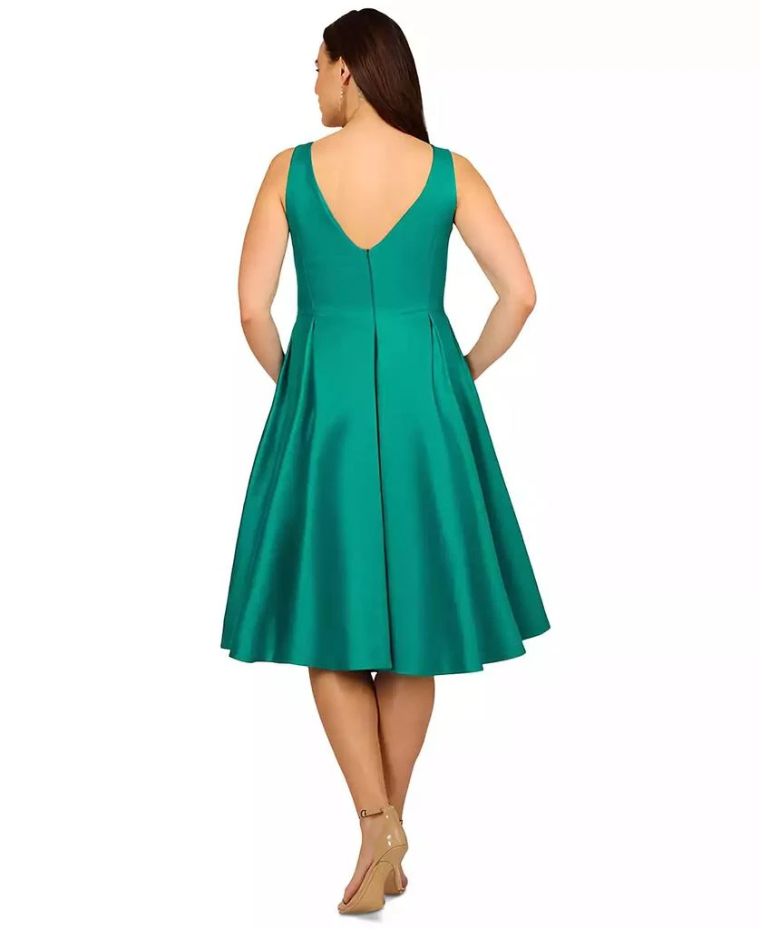 Adrianna Papell Plus Size Sleeveless Pleated Dress 2