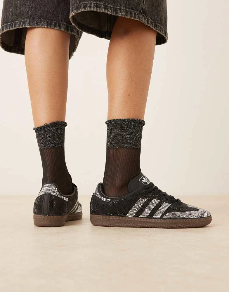 Adidas adidas Originals Samba OG rhinestone trainers in black 3