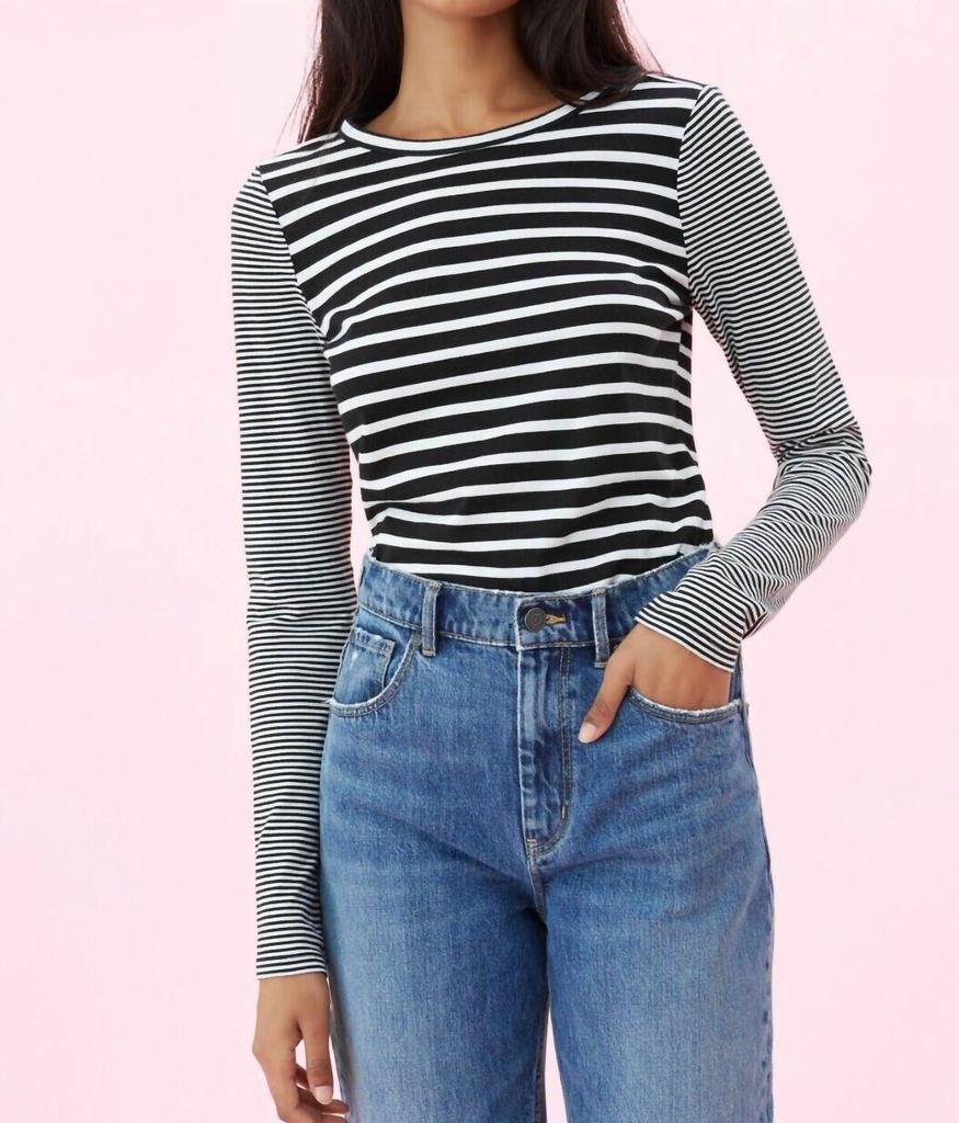 Rebecca Taylor Rebecca Taylor - Striped Long Sleeve Jersey Tee