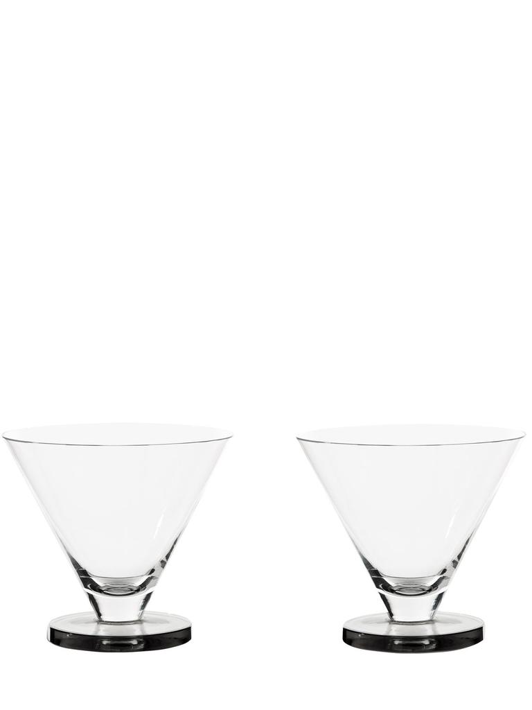 TOM DIXON Set Of 2 Puck Cocktail Glasses