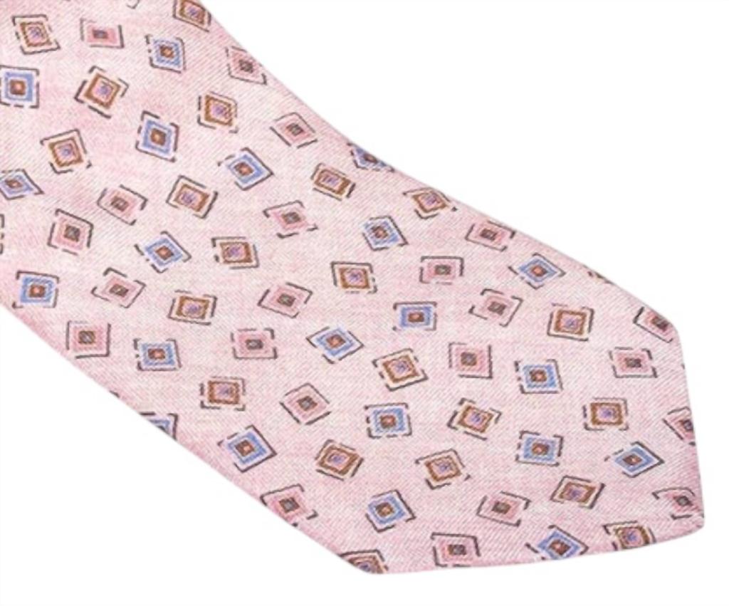 R. Hanauer Men's Brinkley Medallion Tie In Pink