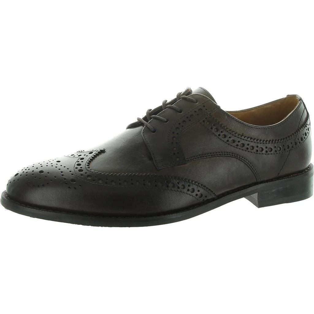 Donald J Pliner Mens Perforated Leather Oxfords 4