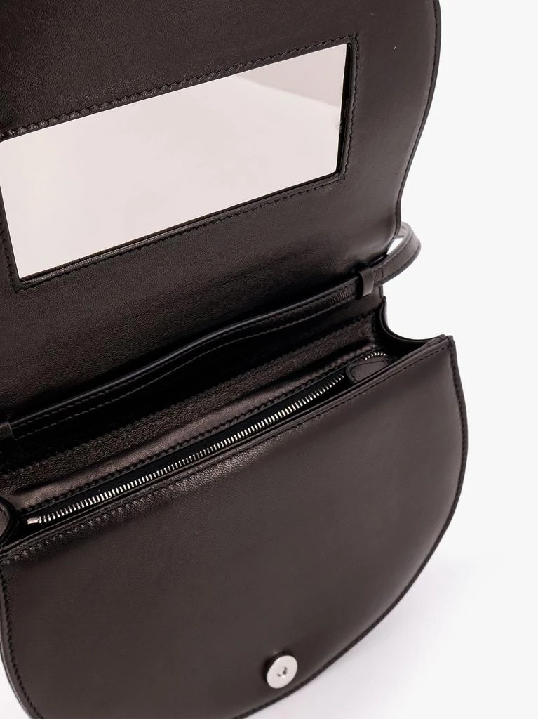 The Row Leather shoulder bag with engraved logo 4