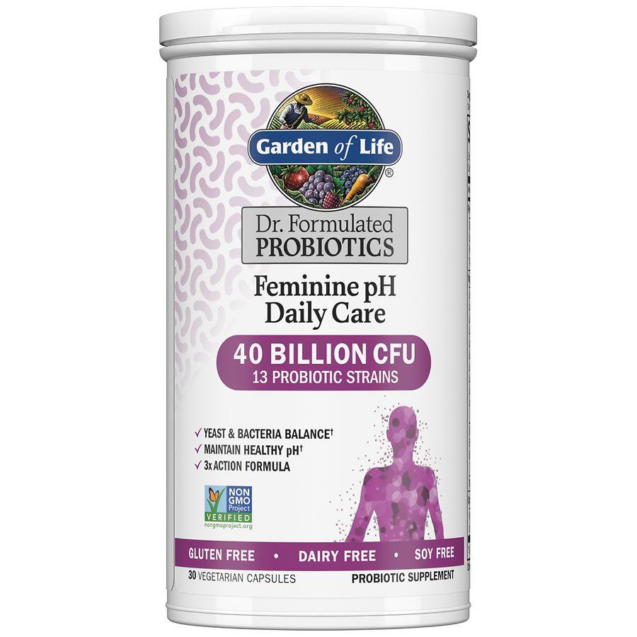 Garden of Life Feminine pH Daily Care Probiotic Capsules