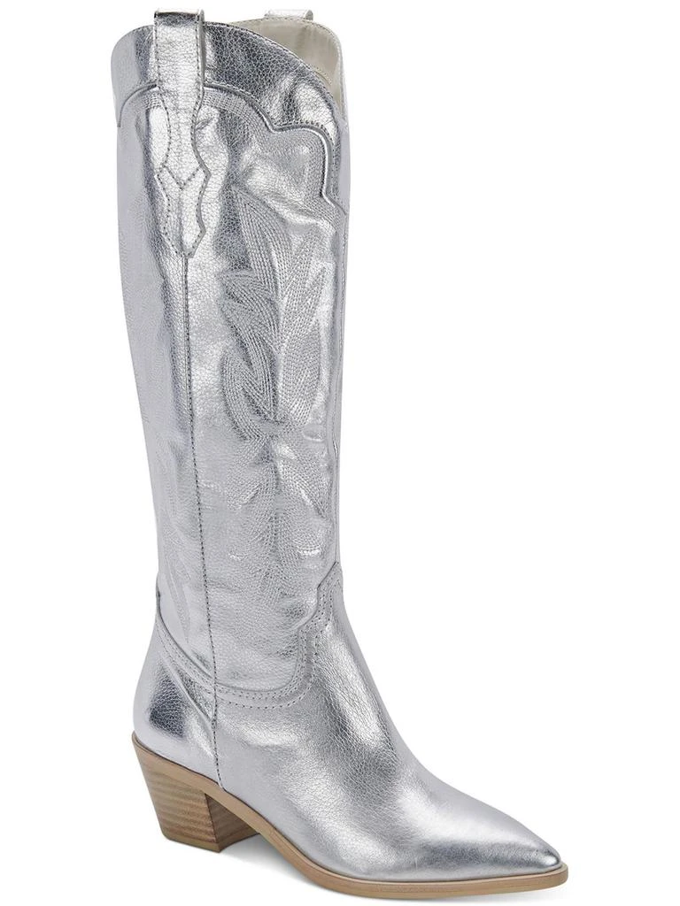 Dolce Vita Shiren Womens Leather Tall Cowboy, Western Boots 6