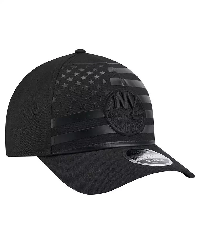 New Era Men's Black New York Islanders Game Day Stealth Flag 9FORTY A-Frame Adjustable Hat 2