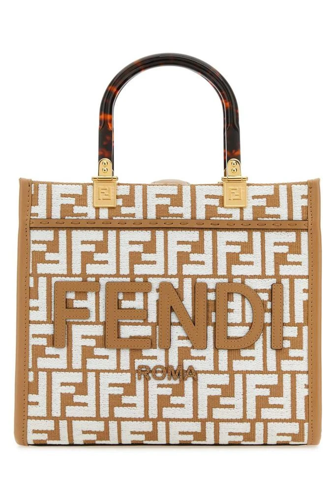Fendi Fendi Sunshine FF Jacquard Small Top Handle Bag 1