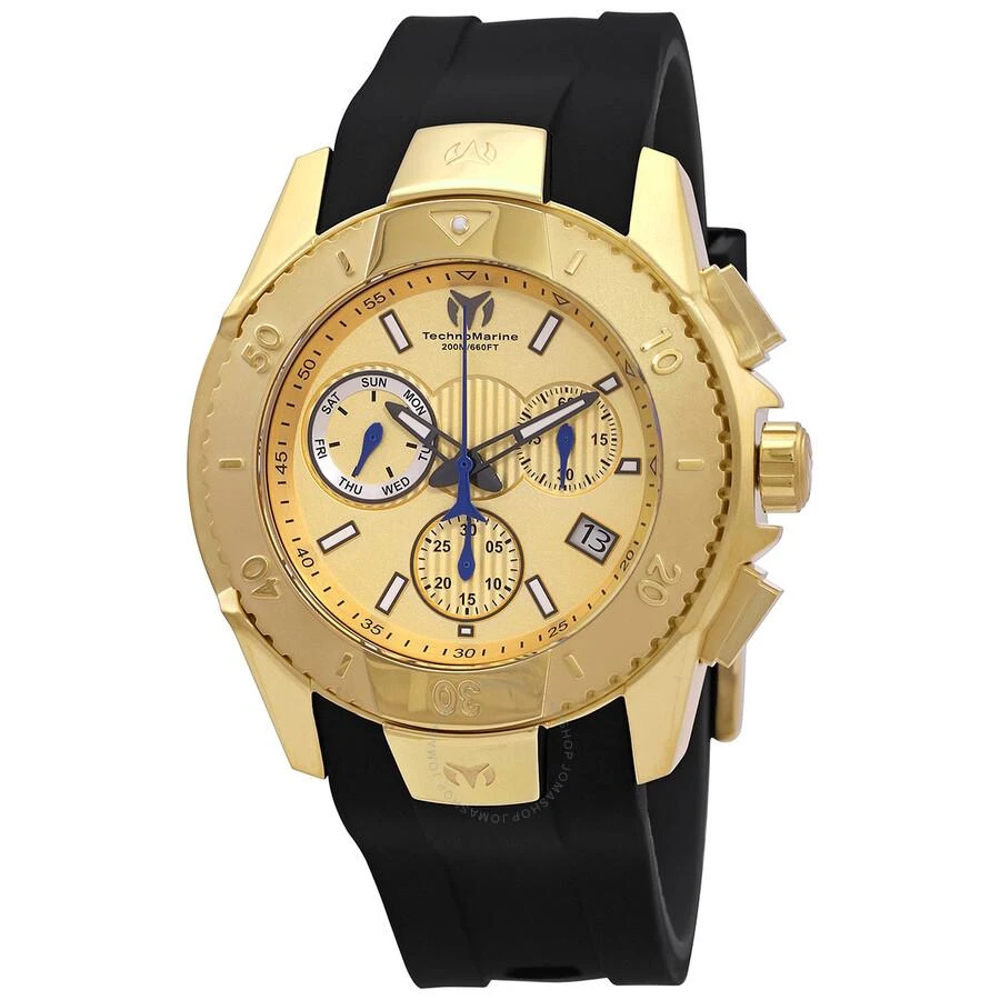 TechnoMarine UF6 Chronograph Quartz Gold Dial Men's Watch TM-617001 1