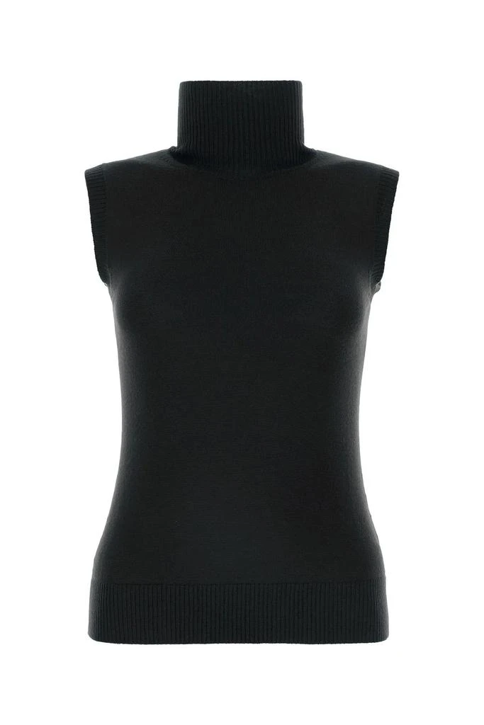 Max Mara Black Wool Ardenza Vest 1