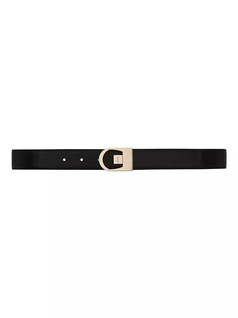 Yves Saint Laurent Reversible Belt in Smooth Leather 7